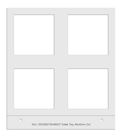 DTM Eddie Manual Tray 12cm square - 4 Squares, 45 x 45 mm